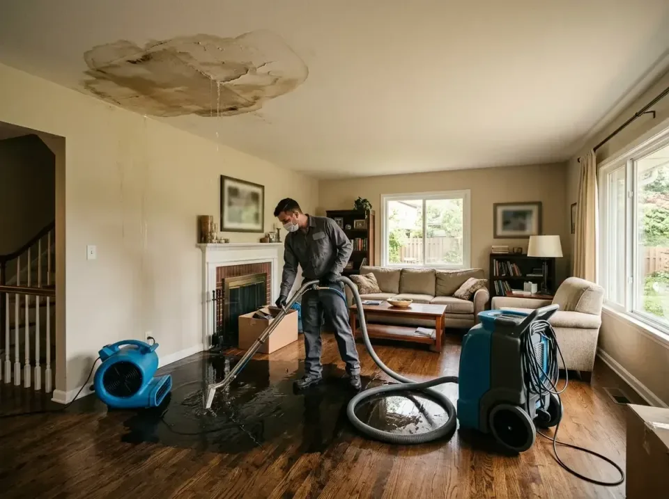 attic-pipe-burst-ceiling-drip-008 — frequently asked questions, Water Damage Restoration & Carpet Care in Woodmore, MD